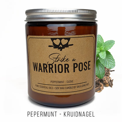 Strike a Warrior pose - natural scented candle